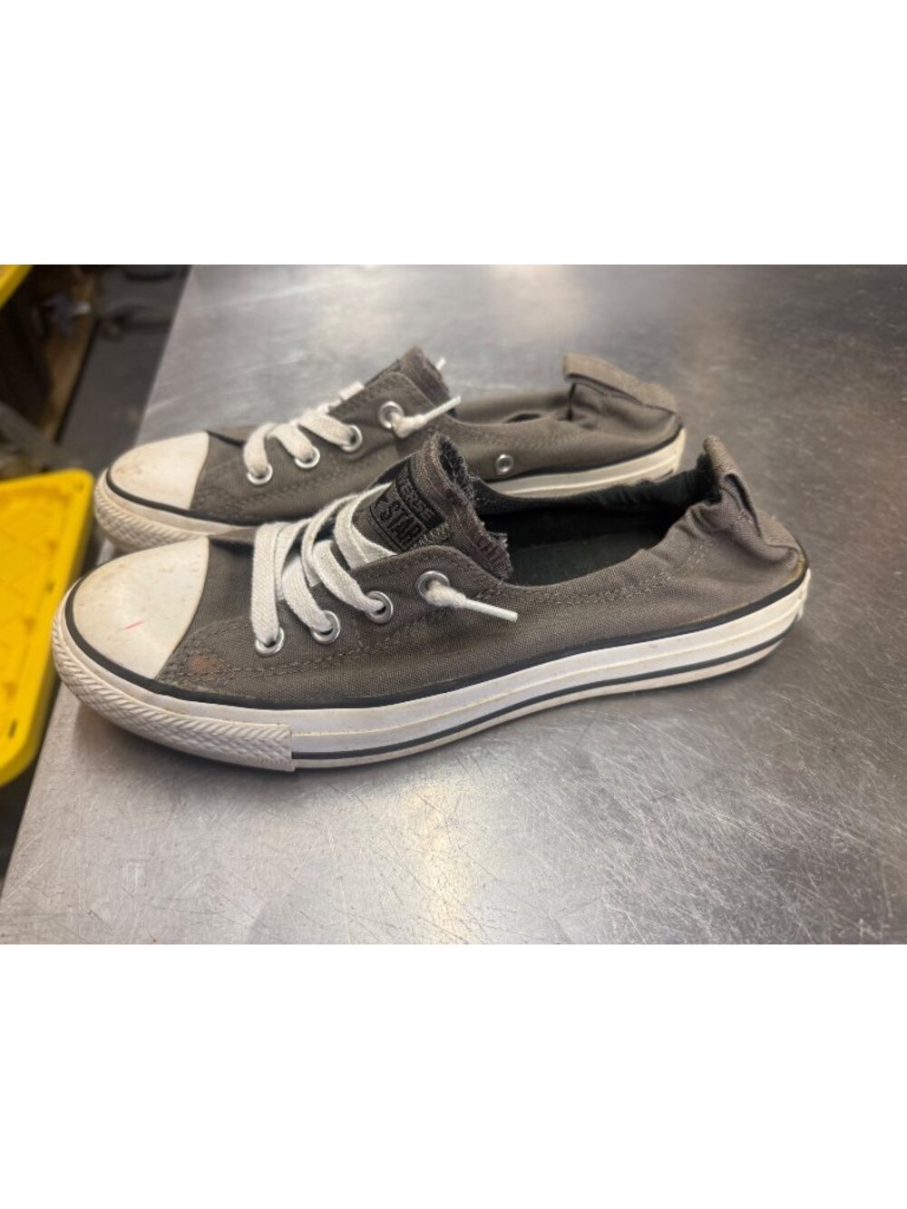Converse Chuck Taylor All Star Gray Canvas Low Top Shoes Women's 9 543202F
